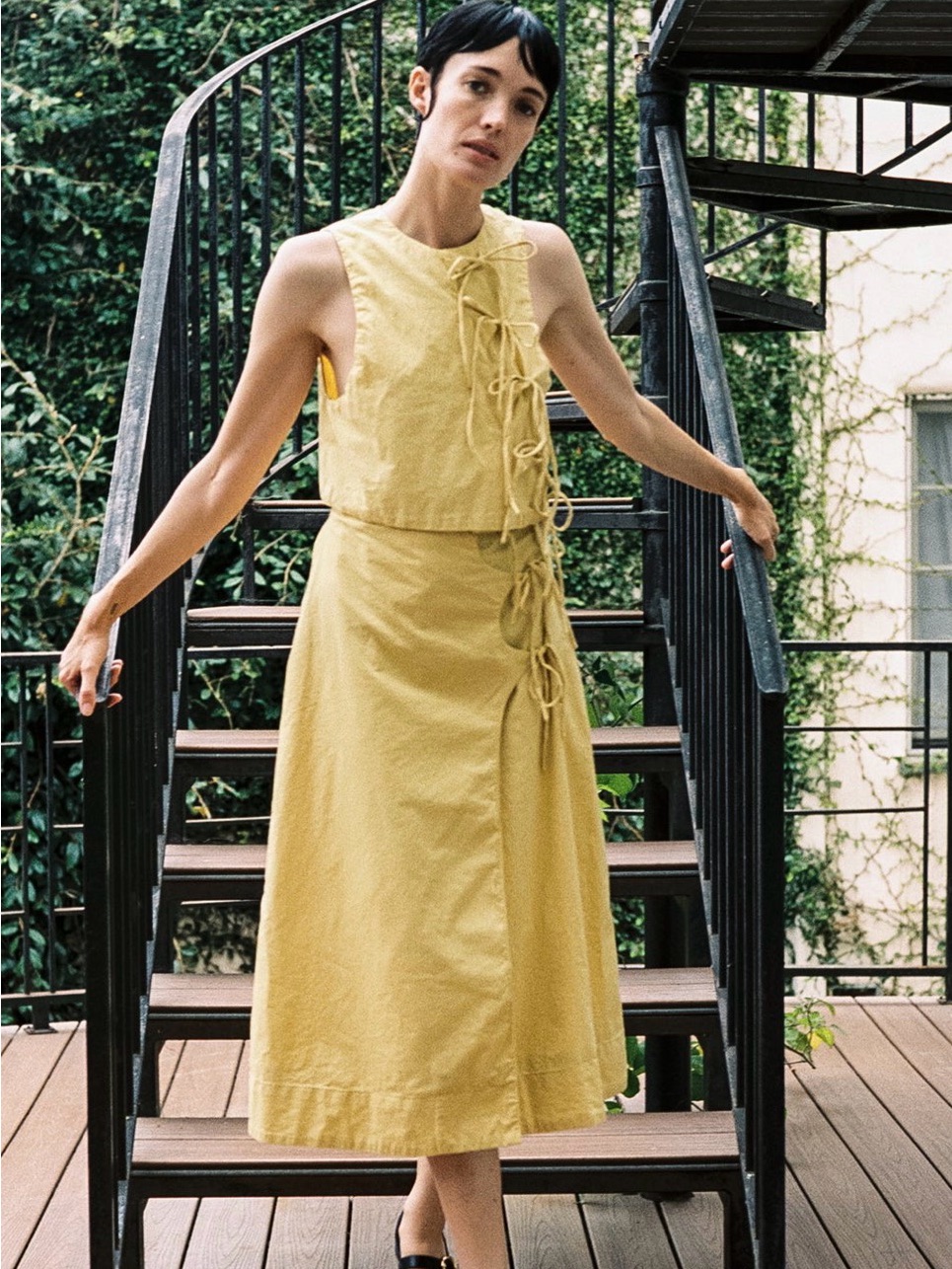 Nwt!! Maria Stanley Butter Tahini Top & Eldi Butter Skirt (Set!) — image 4 of 8